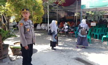 Kapolsek Pengasih Pimpin Pengamanan Lomba MTQ