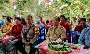 Bhabinkamtibmas Sidomulyo Monitoring Kegiatan Merti Dusun